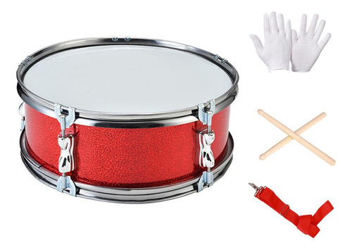 ..tambor De Música Conjunto De Bateria Tambores De Caja Rojo