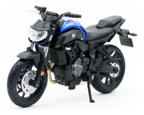 Maisto Yamaha 2018 Mt-07 1/18 Azul Modelo Fundido A Presión