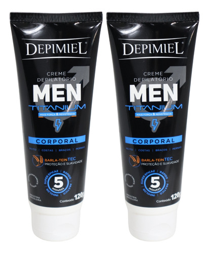 Kit 2 Creme Depilatório Men Corporal Masculino Depimiel