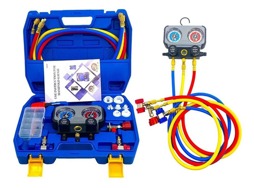 Juego De Manómetros De Refrigeración R22 R134a R410a R404a