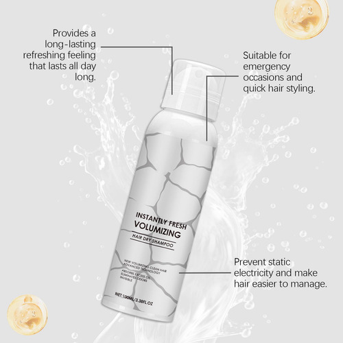 Spray De Modelagem Instantânea, 100 Ml, Shampoo Seco Fresco