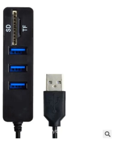 Multipuerto Ramitech Usb Y Sd Gr-5port Color Negro