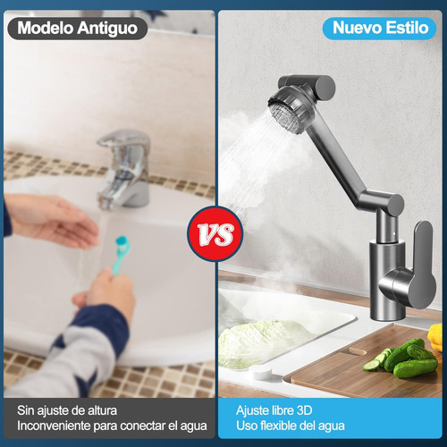 Llave Monomando Fregadero Llave Mezcladora Tarja Cocina 360° Cesar®