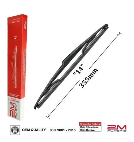 Palheta Traseira Flex Limpador Peugeot 207 Sw 2009/2013