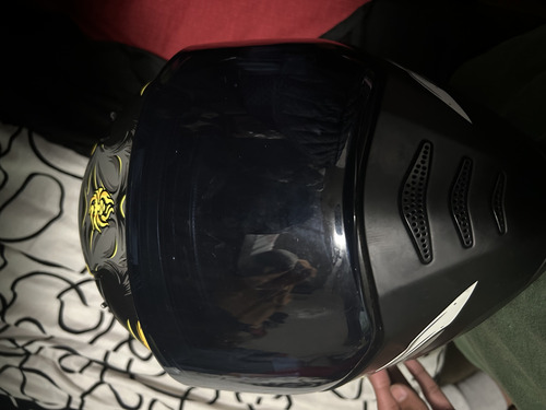 Casco Kov Abatible Con Luz Led Stelar Dot Color Samurai (Usado)