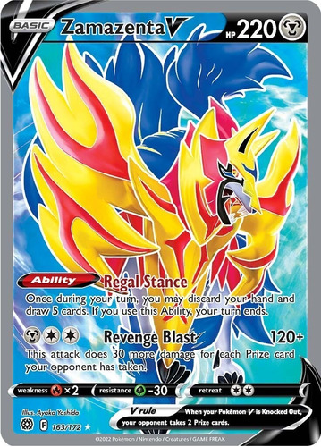 Zamazenta V Fullart Pokémon Tcg Carta Original 