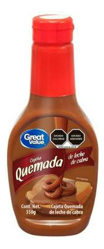 3 Pzas Cajeta Great Value Quemada De Leche De Cabra 350 G