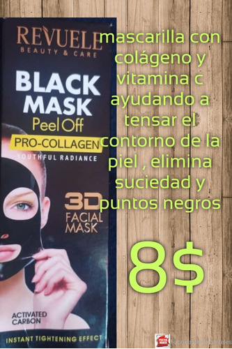 Black Mask Mascarilla Facial  Revuele 