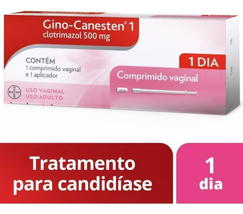 Gino Canesten 1 Comprimido Vaginal + Aplicador 500mg 1 Dia