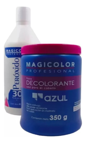 Polvo Decolorante 350grs + Crema Reveladora En Crema 30vol.