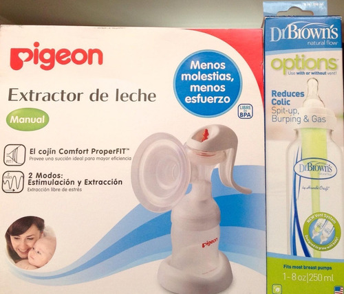 Imagen 2 de 7 de Extractor Pigeon Para Lactancia Materna + Biberón Dr. Browns