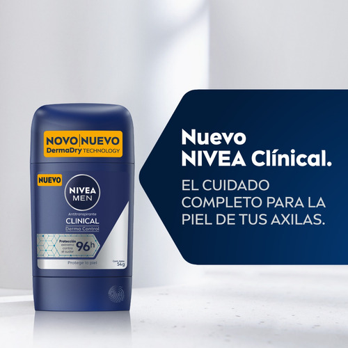 Nivea Clinical Antitranspirante En Barra Masculino 50ml