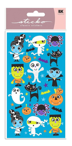 Estampas Stickers Pegatinas Halloween Vampiro Calabaza Scrap