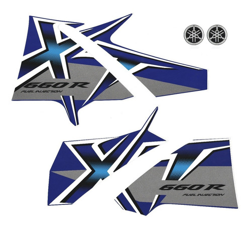 Kit Adesivos Yamaha Xt 660r 2007 Azul