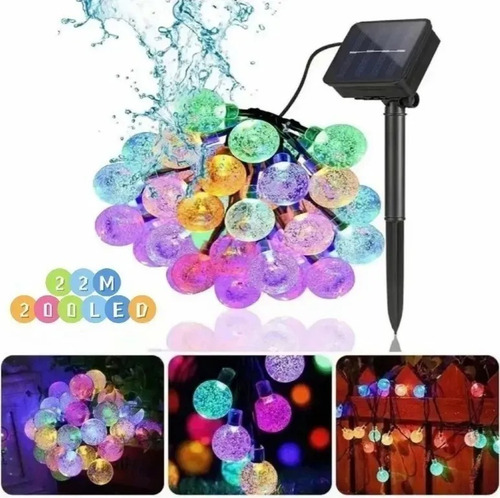 Imagen 3 de 4 de Serie De Luces Navideñas Led Multi Color Decoración