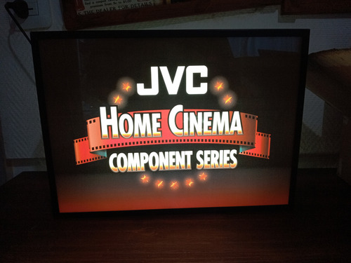 Antiguo Cartel Luminoso Jvc Promocional En Caja Japan (Usado)