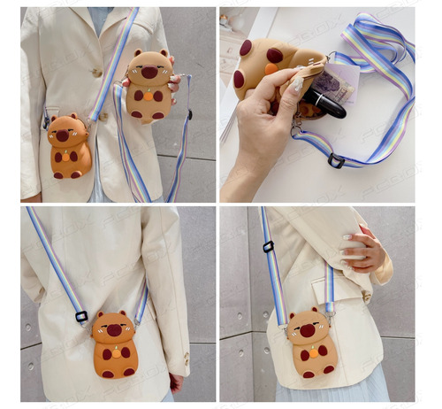 Kit 2 Bolsas De Silicona Capybara - Regalos Para Niña