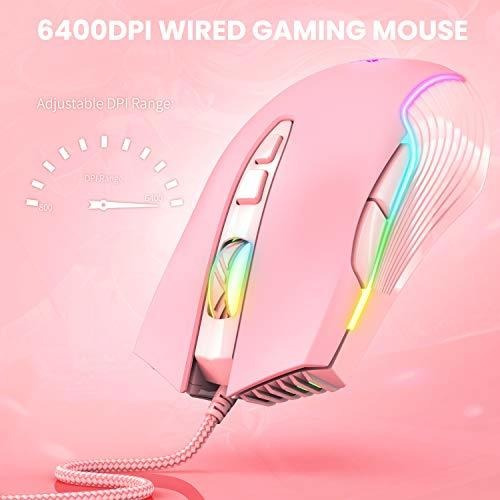 Rgb Gaming Mouse Wired Usb Optical Computer Mice With 6 Dpi