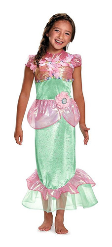 Vestido De Princesa Sirena Mágica Para Niños, Tallas Xs 3t-4