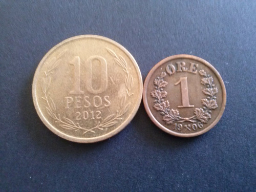 Moneda Noruega 1 Ore 1906