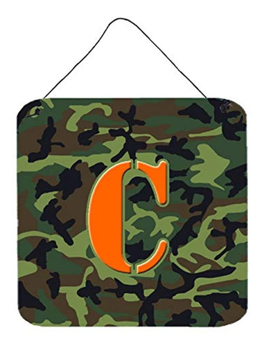 Tesoros De Carolinas Letra C Monogramcamo Inicial Pared Verd