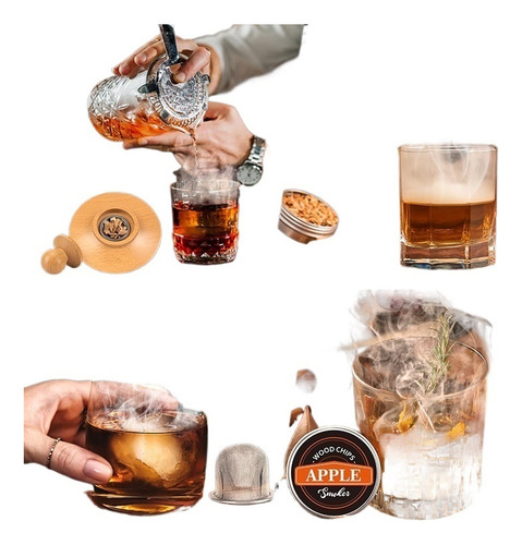 Set De Regalo Premium For Fumar Con Serrín De Cóctel
