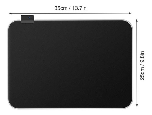 Tapete De Gaming Para Mouse Rgb Mouse Pad Led