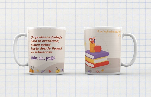 Imagen 6 de 7 de Taza Regalo Día Del Maestro - Español E Inglés