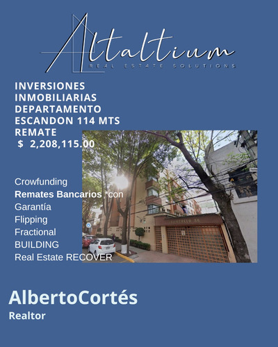 Recuperación Bancaria! - Departamento 60% De Su Valor | Solo Contado| Escandón I Comercio 86, Escandón I Secc, Miguel Hidalgo, 11800 Ciudad De México, Cdmx La2-ru