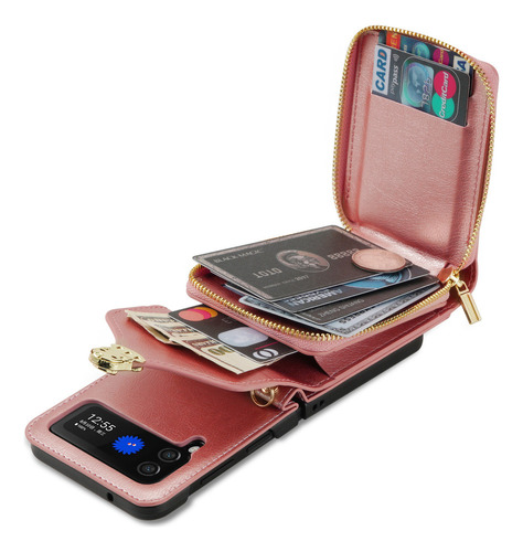 Funda De Cuero Cruzada For Samsung Galaxy Z Flip 6 5 4 3 5g