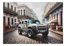 Comprar Cuadro Deco Camioneta Hummer En Ciudad Vieja Mural Full Hd