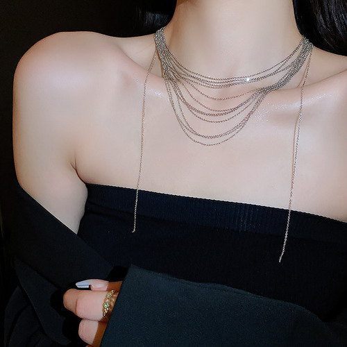 Collar De Cadena Multicapa