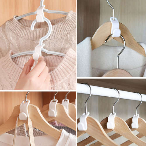 Ganchos Para Colgar Ropa, 100 Unidades, Ahorran Espacio