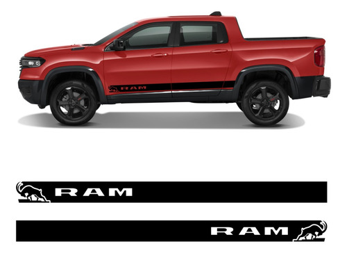 Kit Adesivo Faixa Lateral Pickup Ram Rampage Par Imp14