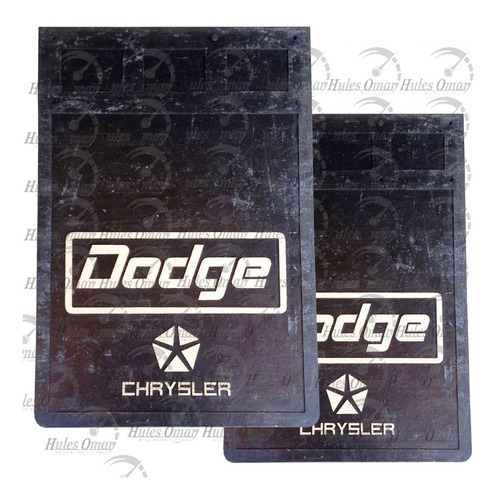 Par De Loderas De Hule Envio Gratis!! Para Camion Dodge Logo