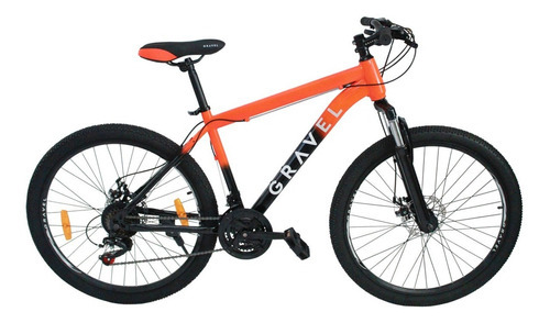 Gravel Bicicleta De Montaña Everest Mtb R26 21v Shimano Color Naranja/Negro Tamaño del cuadro 26