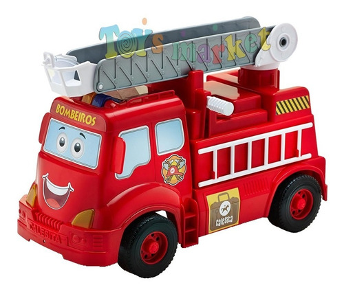 Imagen 1 de 9 de Camion Bombero Con Luz Y Sonidos Lanza Agua Real Calesita