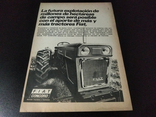 (pa512) Publicidad Clipping Tractor Fiat * 1971