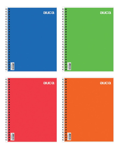 Pack Cuadernos Universitario Auca Liso Color 100 Hj X10ud
