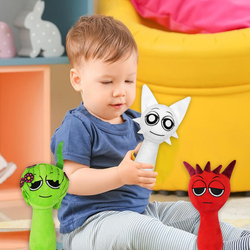 H+ Pack De 5 Muñecos Sprunki De Peluche Suaves Y Divertidos