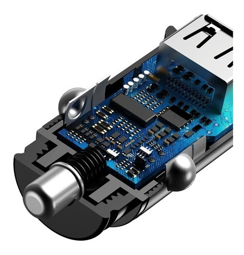 Imagen 9 de 10 de Cargador Celular Auto Usb Usbc Carga Rapida Turbo 30w Baseus