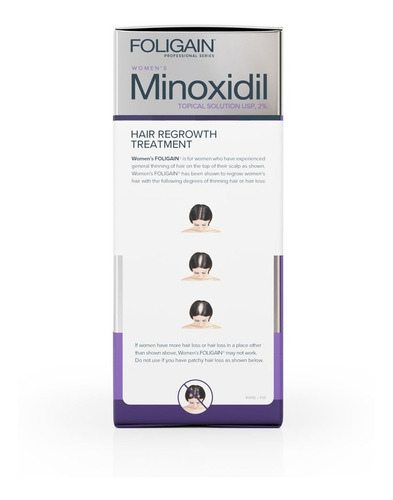 Imagen 2 de 5 de Foligain Minoxidil 2% Para Dama Tratamiento 3 Meses