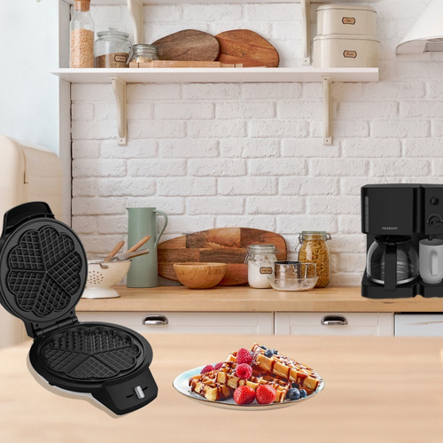 Imagen 9 de 10 de Combo Cafetera Con Tetera Pe-ct01 + Wafflera Pe-wm186