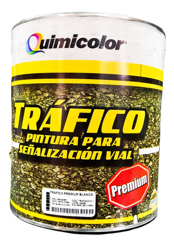 Pintura De Trafico Amarillo Premium Reflectiva Quimicolor