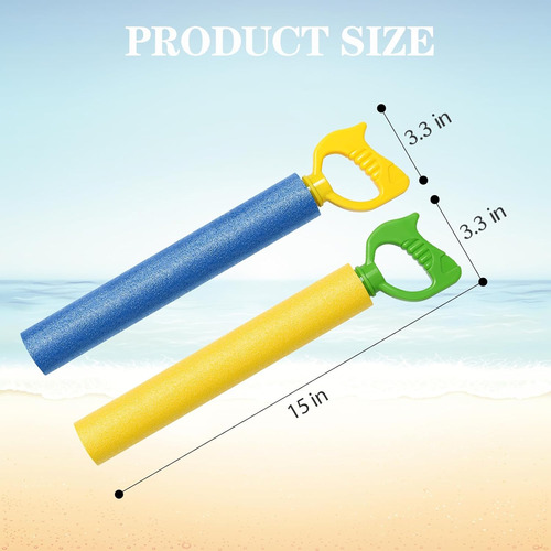 4-pack Water Blaster Soaker Guns Set,15'' Water Guns With...