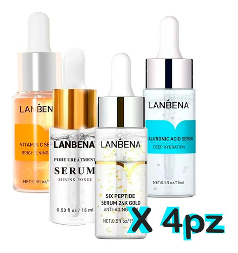 Lanbena Pack 4 Serum Antienvejecimiento Ácido Hialuronico F