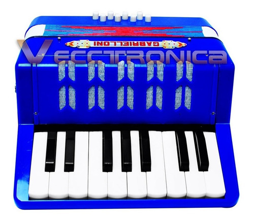 Acordeon Fabuloso Profesional Con 8 Botones Y 17 Teclas Toca