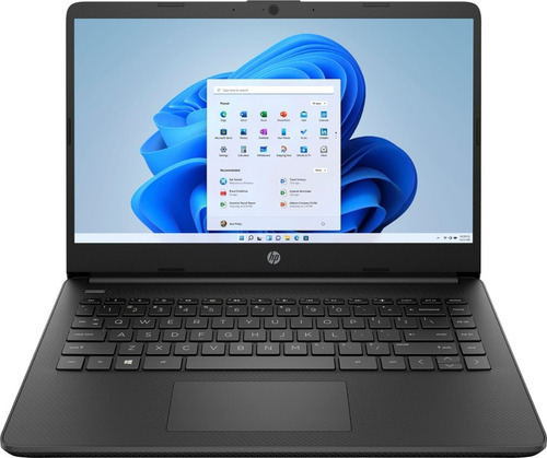 Laptop Hp 14, Celeron N4120, 4gb Ram, 64gb Emmc, Windows 11 Color Negro