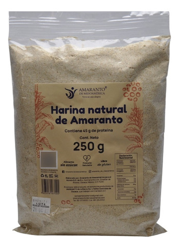 Harina De Amaranto 1 Kg Libre De Gluten