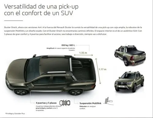 Renault Duster Oroch 1.6 Outsider Kd